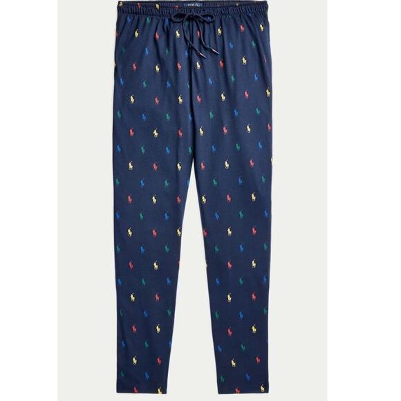 Polo Ralph Lauren Supreme Comfort Pajama Pant Size XL Navy Blue Pony Multi - Picture 2 of 7